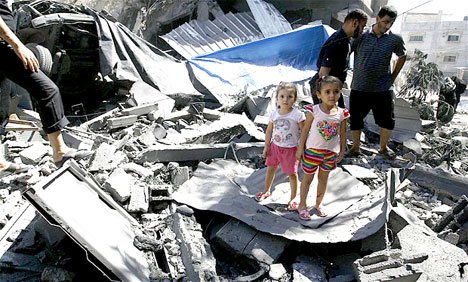 غزہ پر تازہ حملے، 3  فلسطینی جاں بحق، مجموعی تعداد 197 ہو گئی