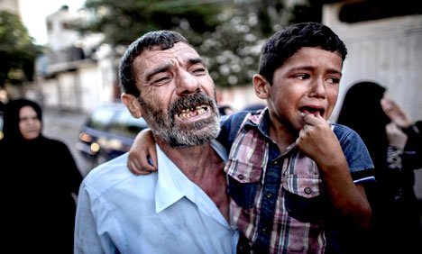 غزہ پر اسرائیلی حملوں میں مزید 5 افرادجاں بحق، تعداد 348  ہو گئی