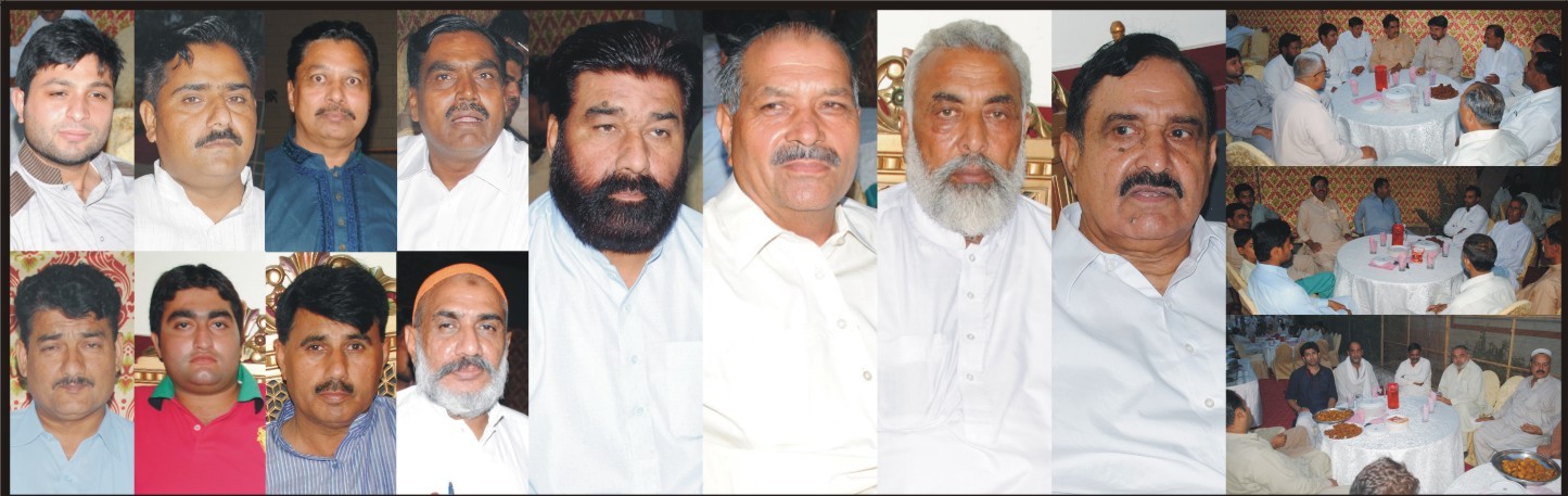 پاکستان مسلم لیگ ن کے رہنما میاں انوار دھنولہ کی رہائش گاہ پر منعقد افطار ڈنر