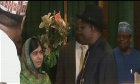 ملالہ یوسف زئی کی نائیجیرین صدر سے ملاقات