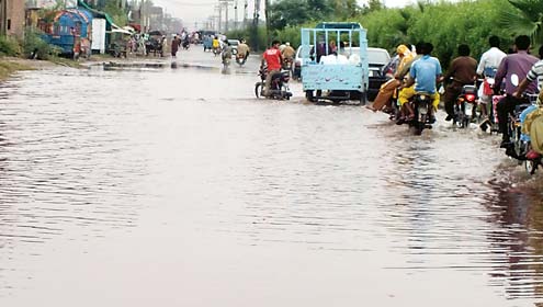 بارش سے واسا کے دعوے بے نقاب , شہر زیر آب