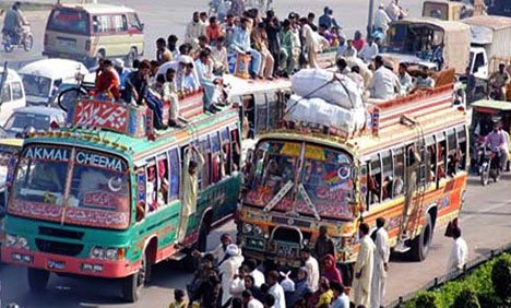 عید کی آمد، ٹرانسپورٹروں نے کرایے دگنے کر دیے
