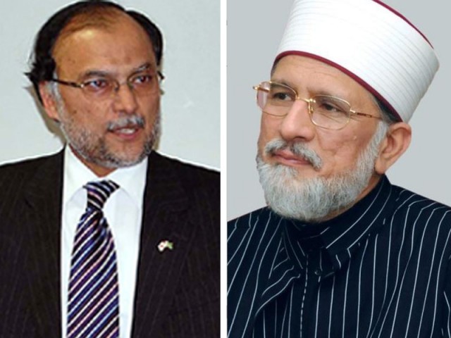 کرپشن کے الزامات پر احسن اقبال نے طاہرالقادری کو قانونی نوٹس بھجوا دیا