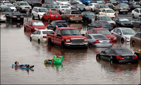 امریکی ریاست نیواڈا کے بیشتر حصوں میں سیلابی صورتحال