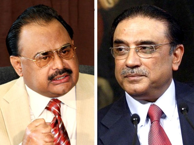 آصف زرداری کا الطاف حسین کو ٹیلی فون، موجودہ صورتحال پر تبادلہ خیال