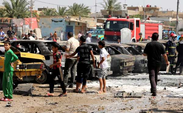 عراق: مصروف شاہراہ پر کار بم دھماکے میں دس افراد ہلاک
