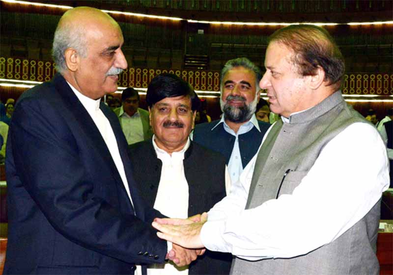 وزیراعظم نواز شریف سے اپوزیشن رہنماؤں کی ملاقات