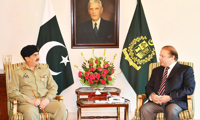 Nawaz Sharif, General Raheel Sharif