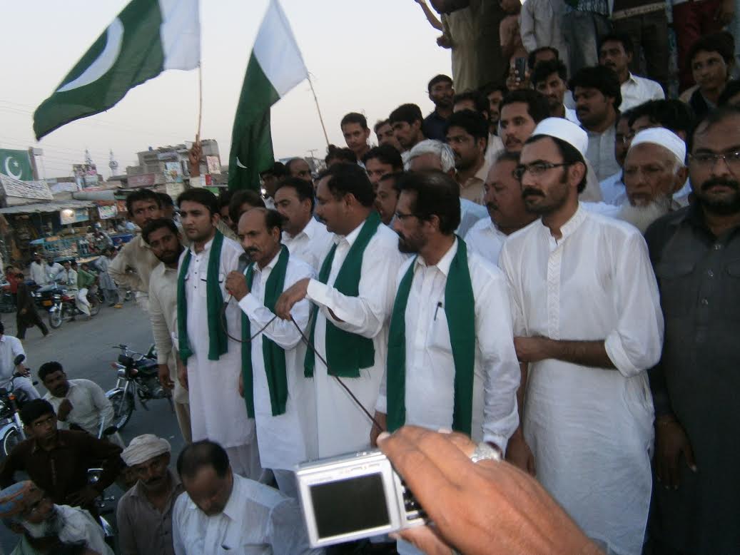 ملک عبدالشکور سواگ کی زیر قیادت ایم ایم روڈ فتح پور پر استحکام پاکستان ریلی