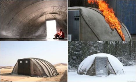 کنکریٹ سے بنا دنیا کا مضبوط ترین لچکدار ٹینٹ