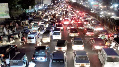 عید کے چوتھے روز بھی سڑکوں پر بدترین ٹریفک جام