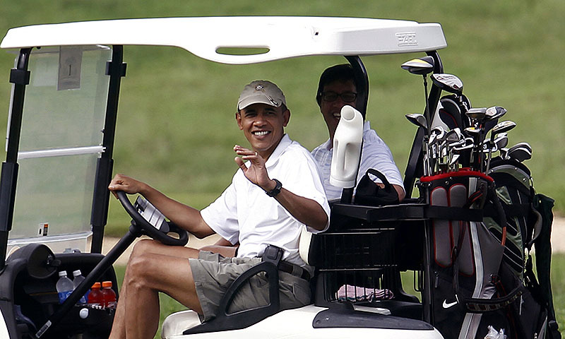 میرا گالف کھیلنا غلطی تھی، اوباما