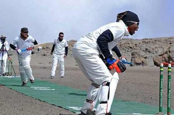 دنیا کے بلند ترین مقام پر کرکٹ کھیلنے کا نیا  ریکارڈ قائم