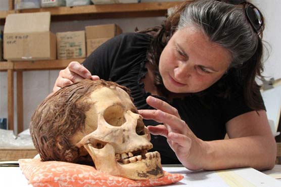 مصر: 3 ہزار برس پرانی خاتون کی باقیات برآمد، سر پر بال موجود