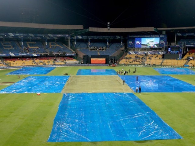 چیمپئنز لیگ میں لاہور لائنز اور چنائی سپر کنگز کے درمیان میچ بارش کے باعث نہ ہو سکا