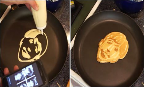 انسانی شکل کے انوکھے پین کیک بنانے والا ماہر شیف