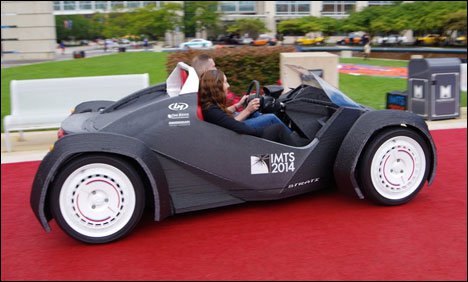 شکاگو میں دنیا کی پہلی تھری ڈی  پرنٹڈ گاڑی کا کامیاب تجربہ