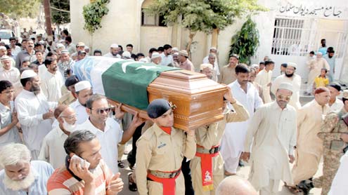 امن مشن میں شہید ہونے والے سپاہی فہد افتخار سپرد خاک