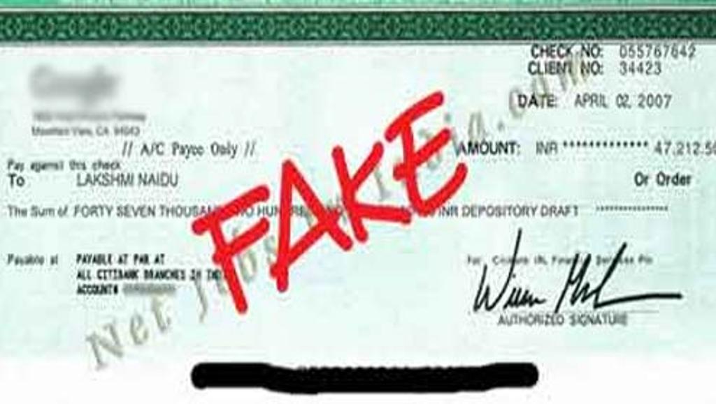 نوسربازوں نے شہریوں کو 2 کروڑ سے زائد کے جعلی چیک تھما دئیے، مقدمات درج
