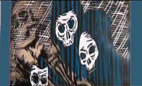 کراچی میں بھوت پریت اور چڑیلوں کی تصاویر کی نمائش