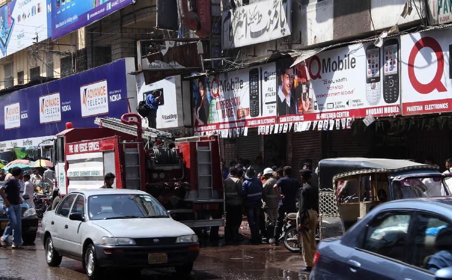 صدر موبائل مارکیٹ میں آتشزدگی پر قابو پا لیا گیا