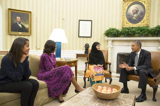 امن نوبیل انعام : امریکی صدر اوباما کی ملالہ یوسف زئی کو مبارک باد