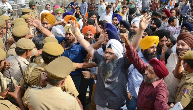 Sikhs Demonstrations