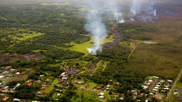 ہوائی میں لاوا رہائشی علاقے میں داخل ، راستے میں آنیوالی ہر چیز تباہ