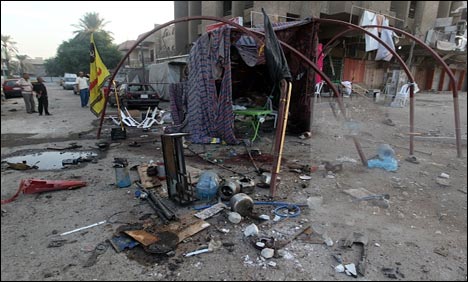 بغداد میں زائرین پرکار بم حملے،  14 افراد جاں بحق ، 30 زخمی