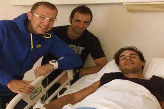 ٹینس سپر سٹار رافیل نڈال کامیاب سرجری کے بعد ہسپتال سے ڈسچارج