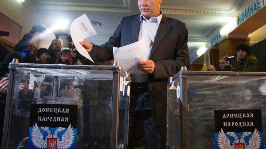 یوکرائن میں روسی نواز علیحدگی پسندوں کے متنازعہ انتخابات