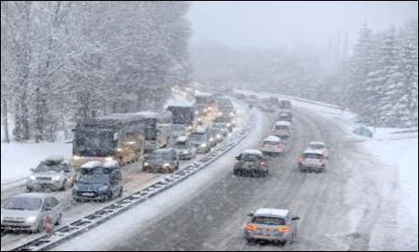 یورپ کے مختلف ملکوں میں شدید برف باری