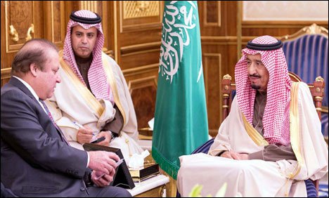 وزیراعظم نواز شریف کی سعودی ولی عہد سلمان بن عبدالعزیز سے ملاقات