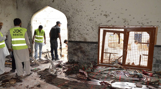 شکارپور کی امام بارگاہ میں دھماکا، 58  افراد جاں بحق،39 زخمی