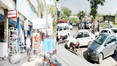 تجارتی مراکز میں تجاوزات کی بھرمار پارکنگ بھی سکیورٹی رسک بن گئی