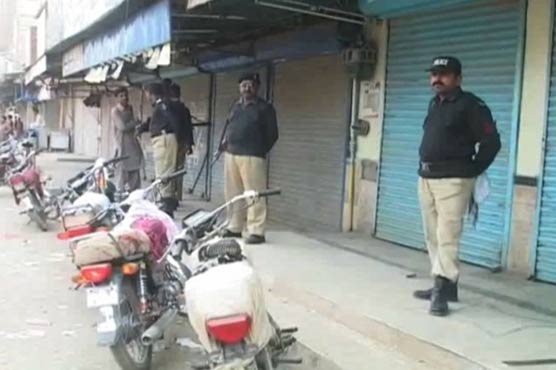 لاڑکانہ : سانحہ پشاور کے سوگ میں شہر کے کاروباری مراکز بند ؎