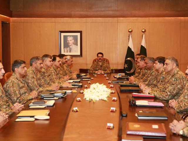 دہشت گردی، انتہا پسندی اور فرقہ واریت کا بلاامتیاز خاتمہ کیا جائے گا، کورکمانڈرز کانفرنس میں فیصلہ