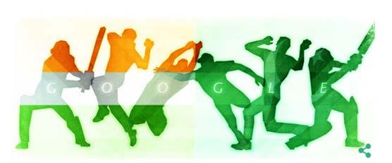 پاک بھارت ٹاکرا، گوگل نے اپنا لوگو میچ سے منسوب کر لیا