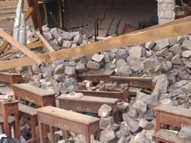 اورکزئی ایجنسی میں دہشتگردوں نے ایک اور اسکول کو تباہ کر دیا