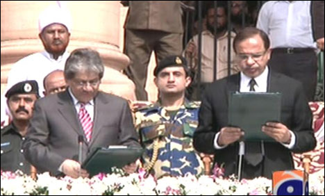 جسٹس فیصل عرب نے چیف جسٹس سندھ ہائیکورٹ کا حلف اٹھا لیا