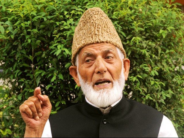 امریکی محکمہ خارجہ کے بیان کا خیر مقدم، بھارت مسئلہ کشمیر پر ہٹ دھرمی چھوڑ دے: علی گیلانی