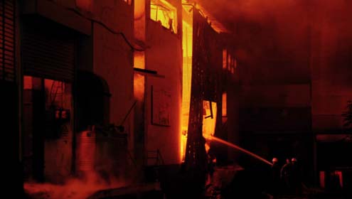 بھیرہ، شارٹ سرکٹ سے گھر میں اچانک آگ بھڑک اٹھی