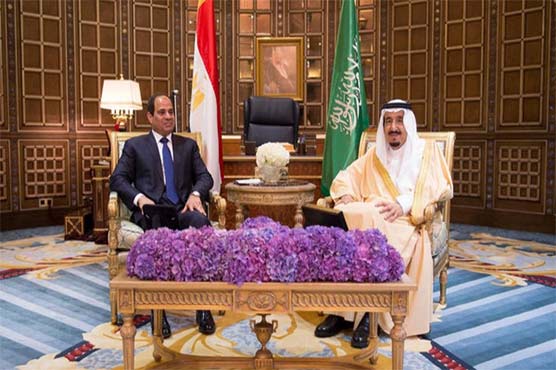 مصری صدر کی سعودی فرمانروا شاہ سلمان سے ملاقات، مختلف امور پر تبادلہ خیال