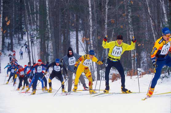 سوئٹزرلینڈ سکئی میراتھن روس کھلاڑی نے جیت لی