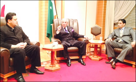 ٹوکیو:ن لیگ جاپان کے وفد کی طارق فاطمی سے ملاقات