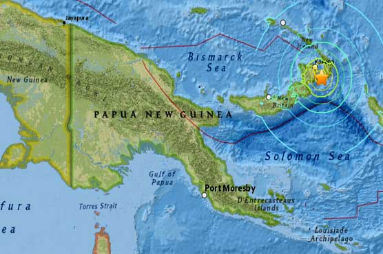 پاپوا نیوگنی کے ساحل پر 7.7 شدت کا زلزلہ، سونامی کا خطرہ