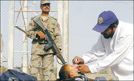 چمن اور پشین : ہائی رسک علاقوں میں تیسرے روز بھی پولیو مہم جاری