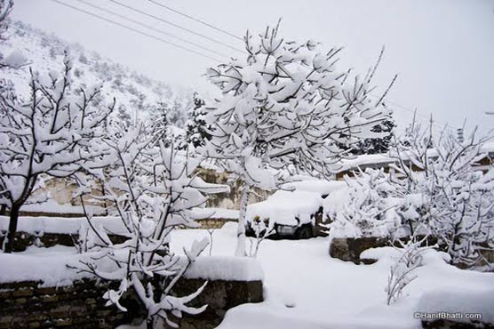 زیارت ، قلات میں برفباری ، درجہ حرارت نقطہ انجماد سے گر گیا