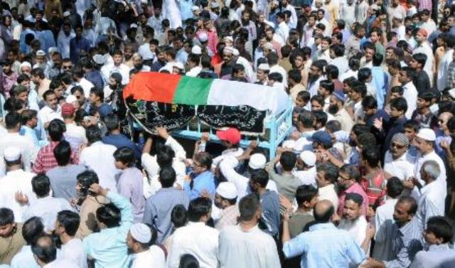 ایم کیو ایم کے کارکن وقاص شاہ کی نماز جنازہ ادا کردی گئی