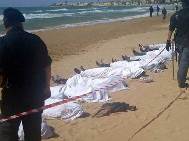 بحیرہ روم میں غیرقانونی تارکین وطن کی کشتی الٹنے سے سیکڑوں افراد ہلاک